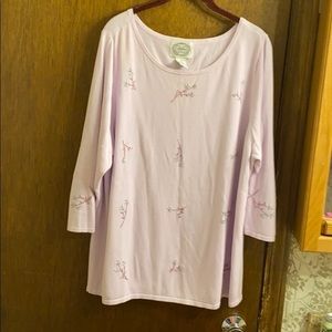 Pretty lavender sweater  SIZE 1X  EUC